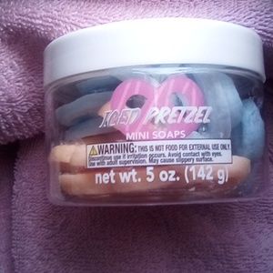 Mini pretzel shaped soaps